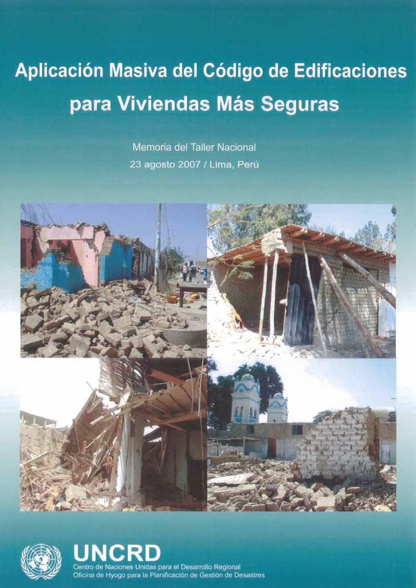Cover of the proceedings of the national workshop in Peru, 2007, in Spanish.