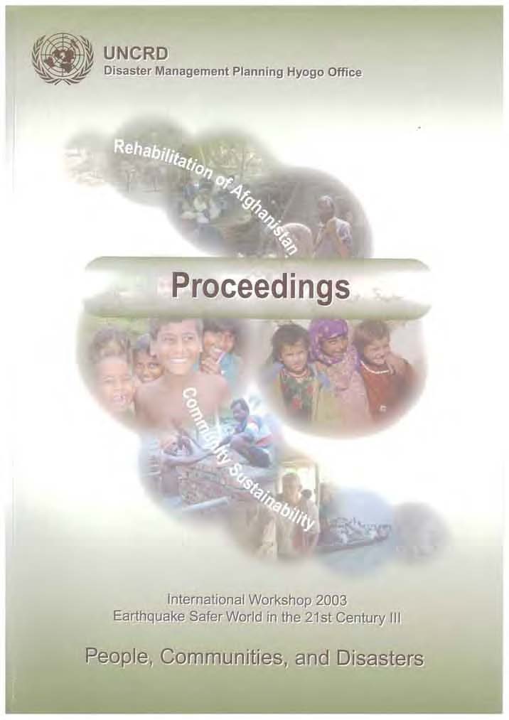 Cover of the Proceedings of International Workshop 2003 on Earthquake Safer World in the 21st Centur