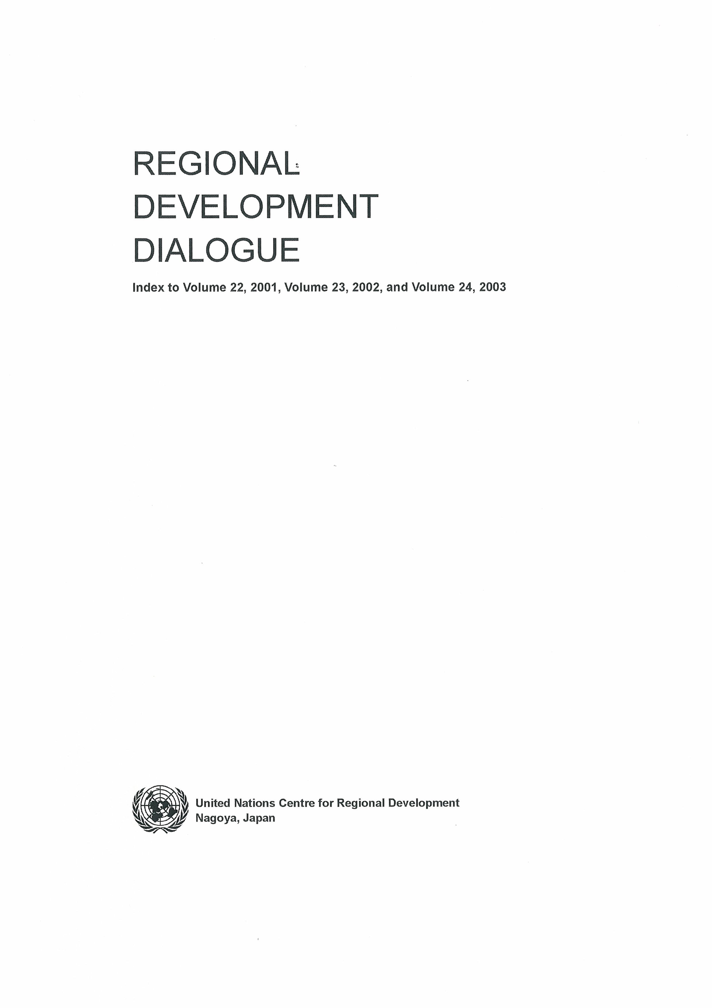 Cover of the RDD Index, vols 22 to 24