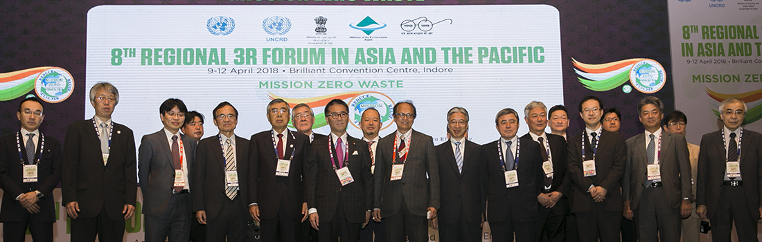 Participants of the Eighth Regional 3R Forum in Asia and the Pacific, Indore, India, 2018