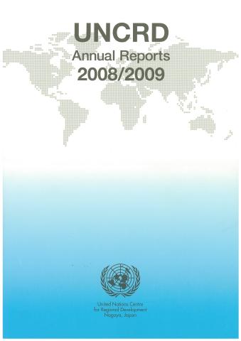 Cover of the UNCRD Annual Reports 2008/2009