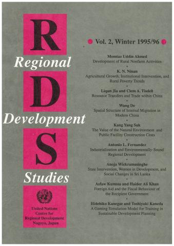 Cover of Regional Development Studies (RDS), Vol. 2, 1995/96